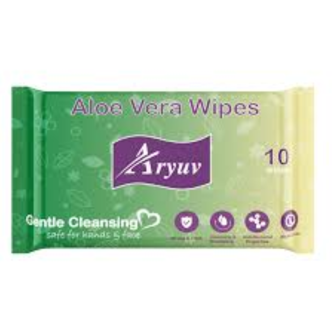 ARYUV ALOE VERA WIPES 10PC